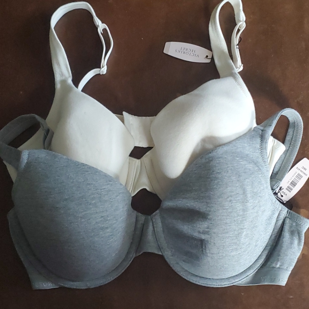 Victoria Secret Bras 36C Grey/Nude